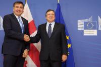 Цього тижня, у вiвторок в Брюсселі  вiдбулась зустріч екс-Президента Грузії Міхаела Саакашвілі з Головою Єврокомісії Жоззе Мануелем Баррозу.