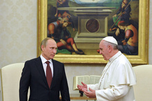 Папа Римський вдруге спробує вигнати з Путіна диявола війни 