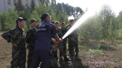 Рятувальники Буковини привітали вихованців військово-спортивного ліцею-інтернату з Днем знань