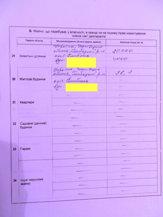 Декларації про доходи буковинських депутатів від партії "Народний контроль"